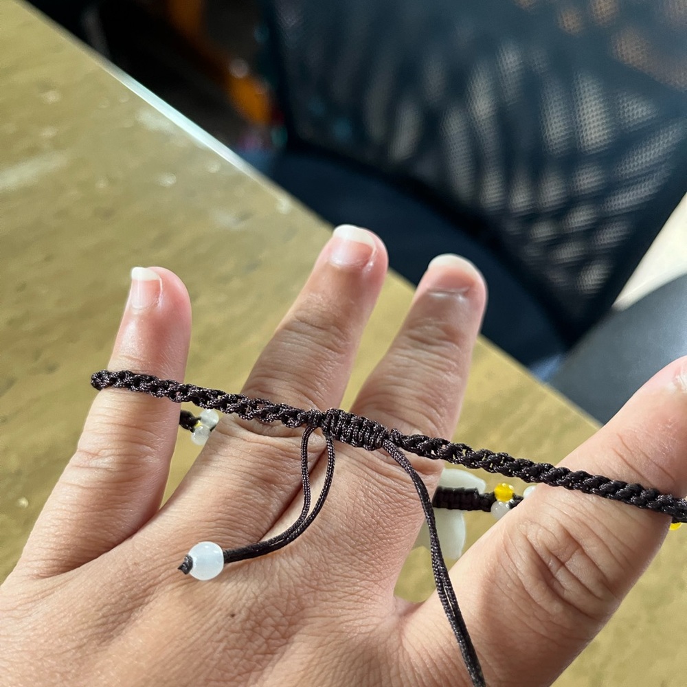 Adjustable Jade Macrame Bracelets - image 2